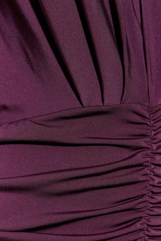 YOURS LONDON Curve Purple Ruched Bodycon Dress 5
