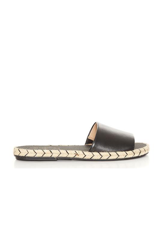 Karl Lagerfeld Paris Niya Espadrille Slide Flat Sandals | Long Tall Sally
