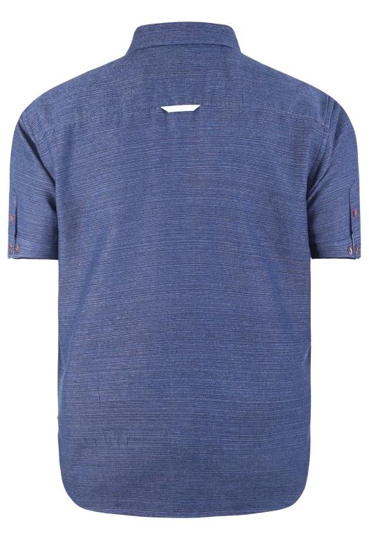 D555 Big & Tall Navy Blue Short Sleeve Shirt 2