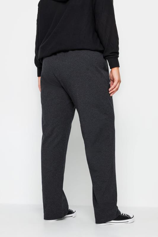 Evans Charcoal Grey Stretch Tall Joggers 3