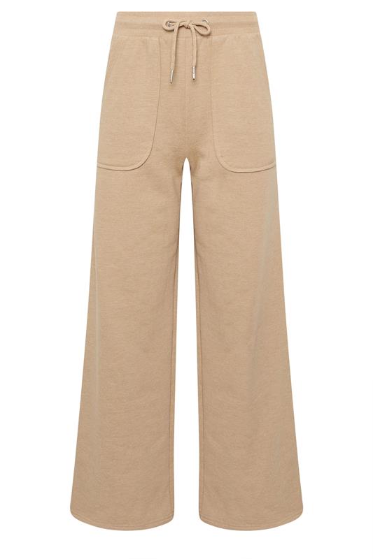 PixieGirl Petite Women's Natural Brown Pocket Patch Wide Leg Joggers | PixieGirl 6