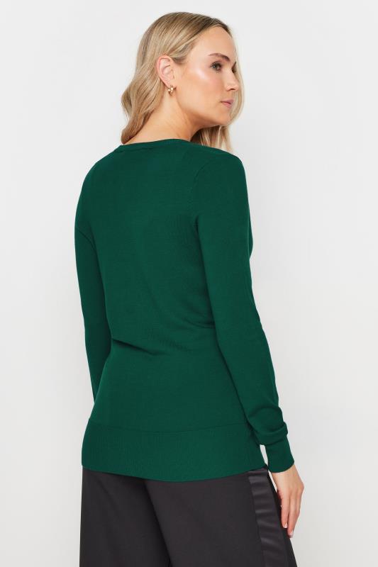 LTS Tall Emerald Green Button Down Knit Cardigan | Long Tall Sally 4