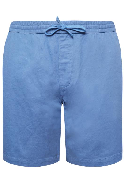 BadRhino Big & Tall Blue Stretch Elasticated Waist Chino Shorts | BadRhino 4