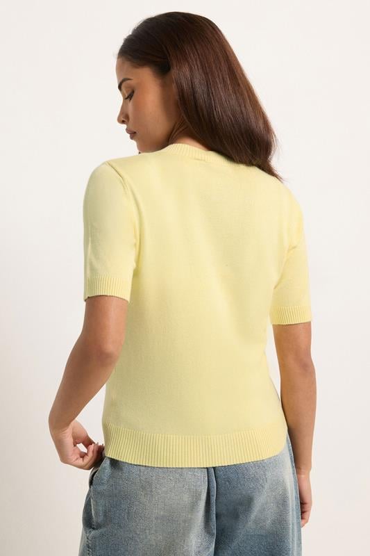 PixieGirl Petite Women's Lemon Yellow Argyle Cardigan | PixieGirl 2
