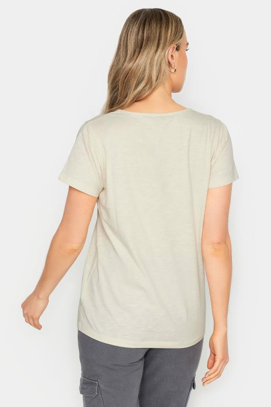 LTS Tall Womens Cream V-Neck T-Shirt | Long Tall Sally 4