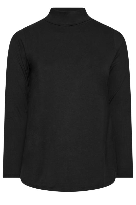 YOURS Plus Size 2 PACK Black & White Long Sleeve Turtle Neck Tops | Yours Clothing 10