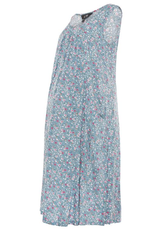 LTS Maternity Blue Floral Sleeveless Dress | Long Tall Sally 6