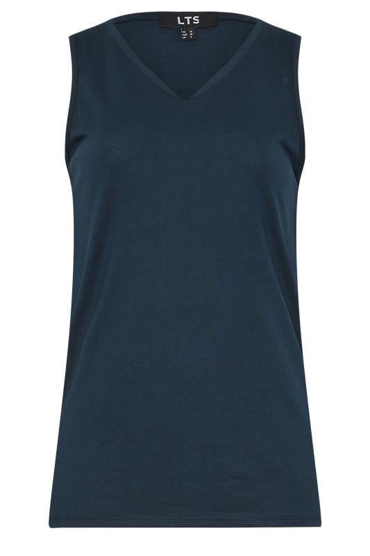 LTS PREMIUM Tall Women's Navy Blue V-Neck Vest Top | Long Tall Sally 6