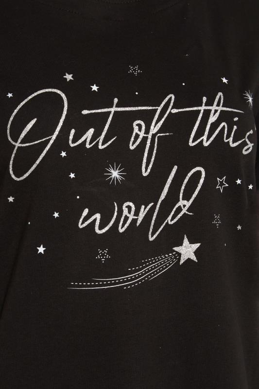 LTS Tall Black 'Out Of This World' Pyjama Set 5