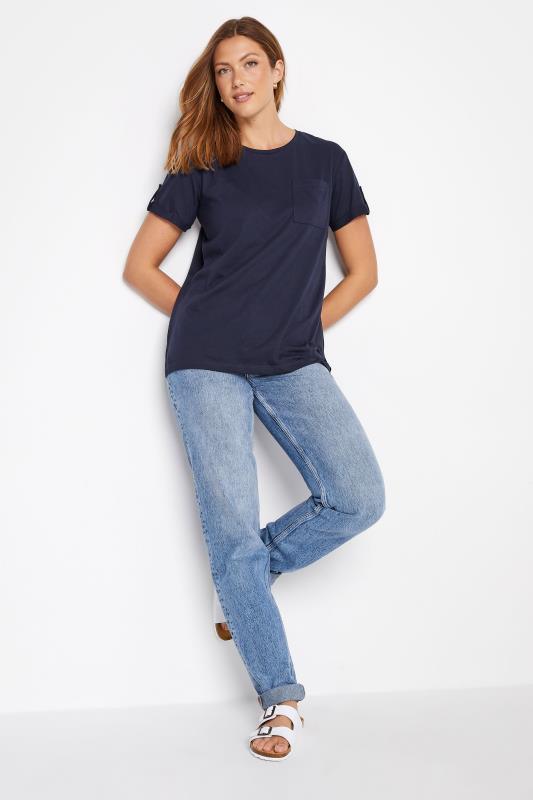 Tall Women's LTS Navy Blue Short Sleeve Pocket T-Shirt | Long Tall Sally 2