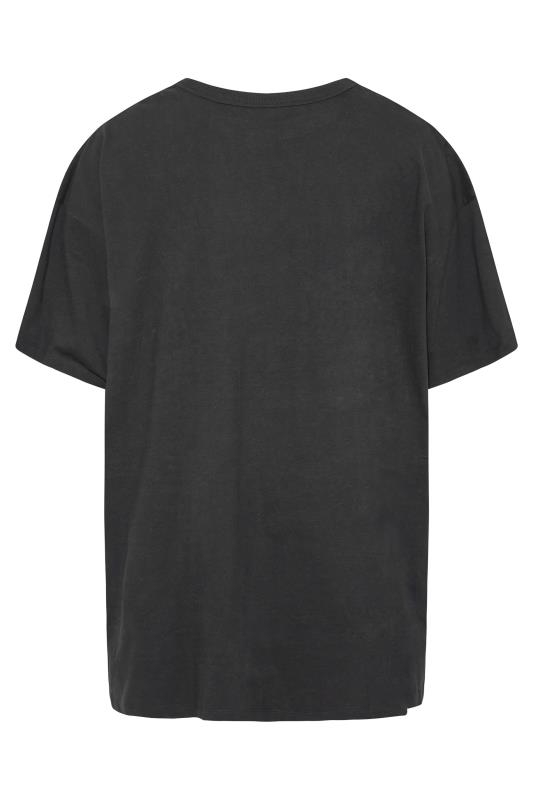 Curve Black 'California' Slogan Oversized T-Shirt 6