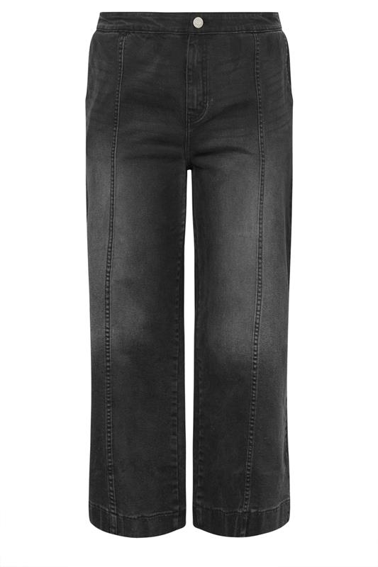 LIMITED COLLECTION Plus Size Washed Black Seam Detail Jeans | Yours Clothing 5