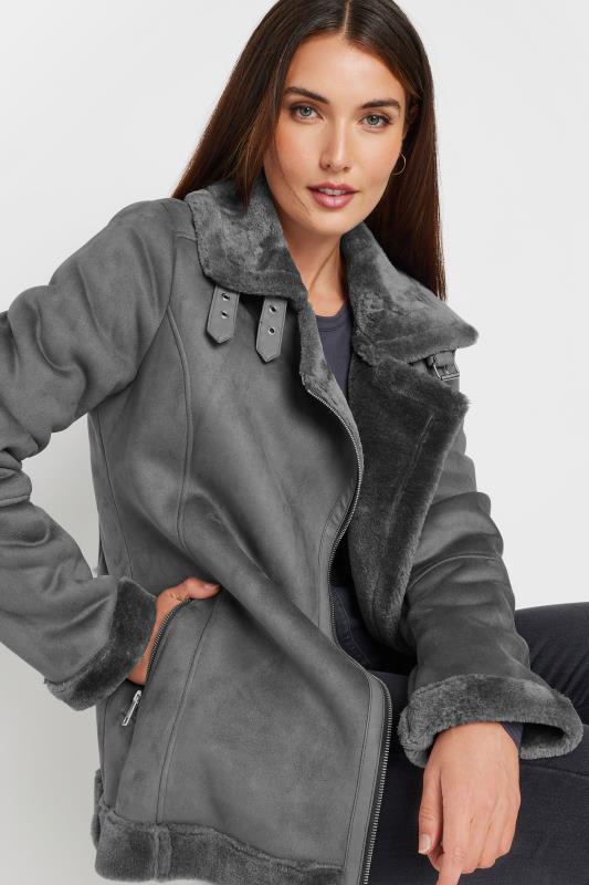 LTS Tall Grey Aviator Jacket | Long Tall Sally 2