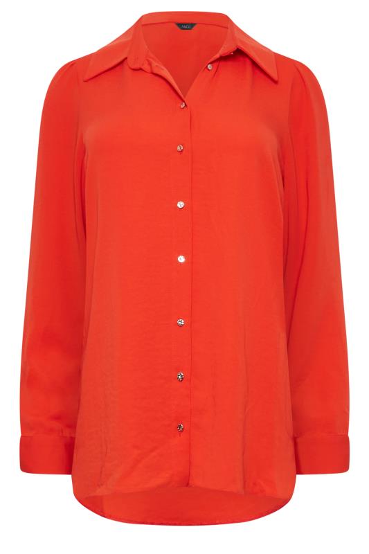 M&Co Orange Tie Waist Tunic Shirt | M&Co 6