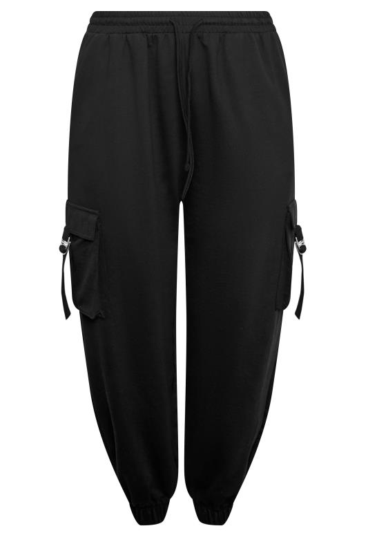 LIMITED COLLECTION Plus Size Black Cargo Joggers | Yours Clothing 5