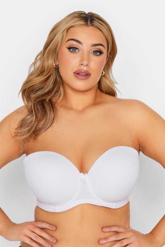 Großen Größen  White Multiway Bra With Removable Straps - Available In Sizes 38C - 48G