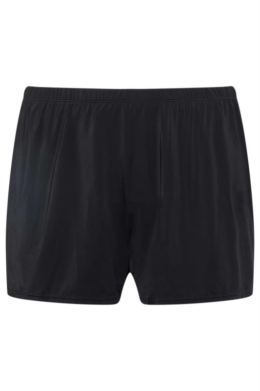 Plus Size  Avenue Black Elasticated Shorts