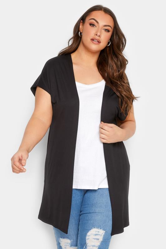 YOURS Curve Plus Size Short Sleeve Cardigan | Yours Clothing 1