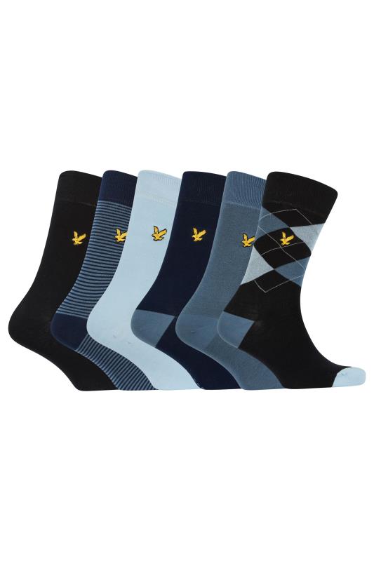 Men's  LYLE & SCOTT Multi 6 Pack Argyle and Plain Socks