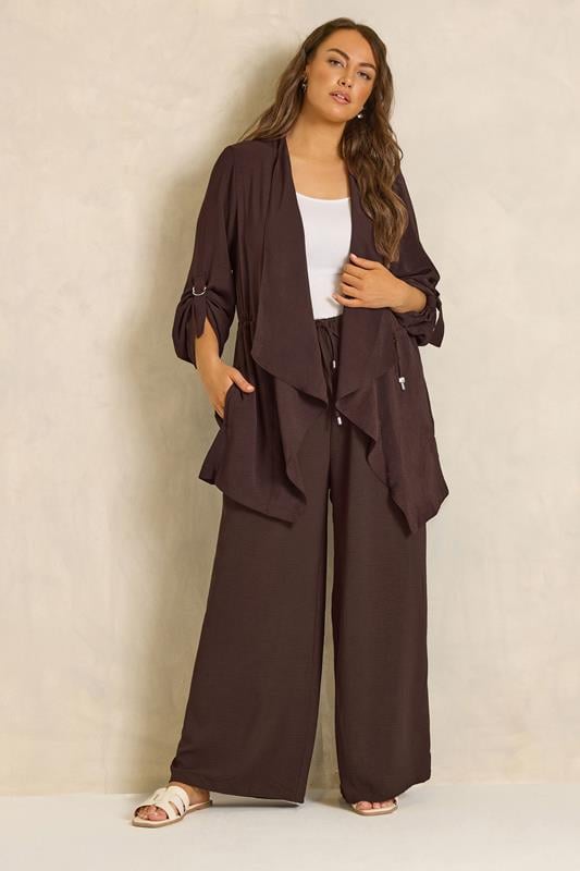  EVANS Ensemble coordonné marron chocolat