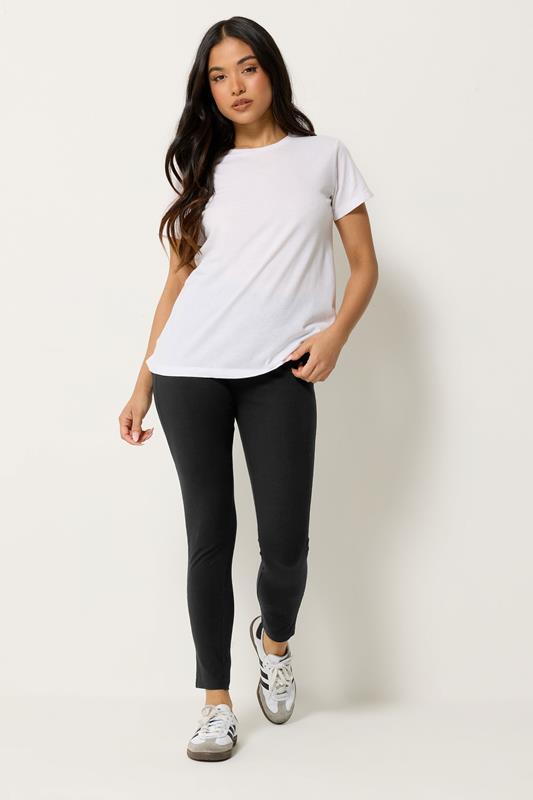 PixieGirl Petite Women's 2 PACK Navy Blue & Black Cotton Leggings | PixieGirl 2