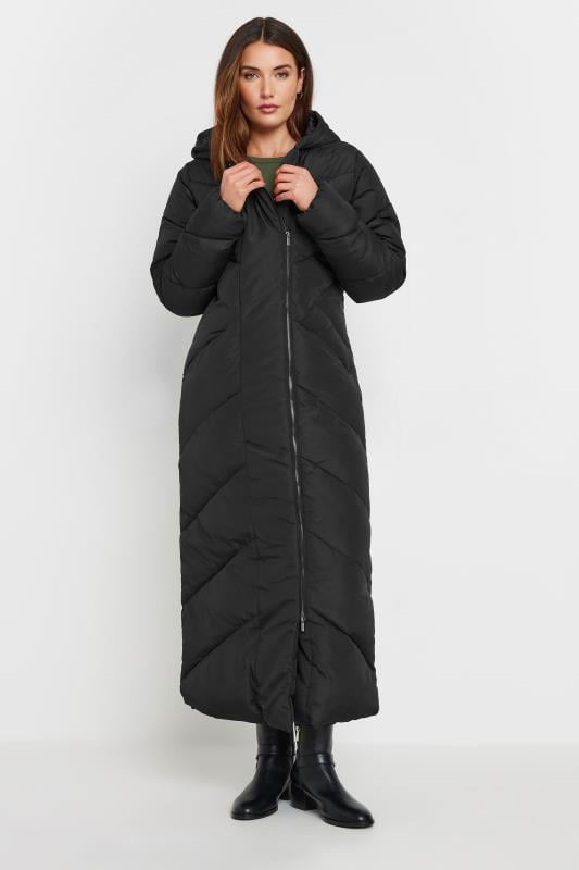 LTS Tall Women's Black Padded Maxi Coat | Long Tall Sally 2