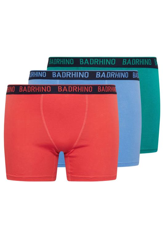  Grande Taille BadRhino Big & Tall 3 Pack Coral, Teal & Blue Trunks