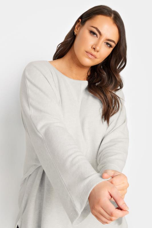 YOURS LUXURY Plus Size Cream Batwing Sleeve Jumper | Yours Clothing 4