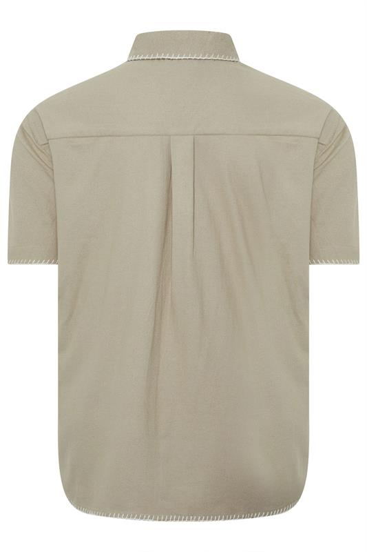 BadRhino Big & Tall Brown Heavyweight Embroidered Shirt | BadRhino  7