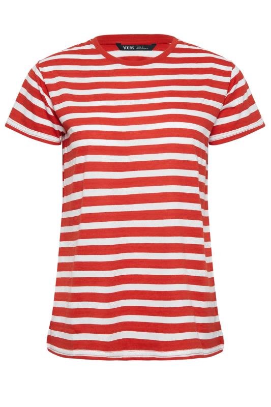 YOURS PETITE Plus Size 2 PACK Red & White Stripe T-Shirts | Yours Clothing 3