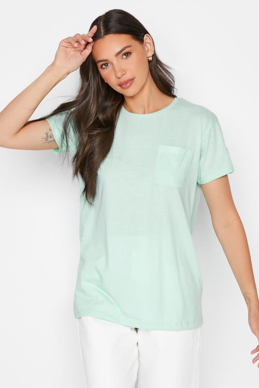 Tall Women's LTS Mint Green Pocket T-Shirt | Long Tall Sally 1