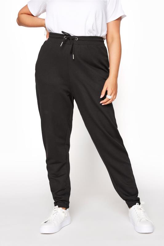 Joggers Grande Taille Black Elasticated Joggers