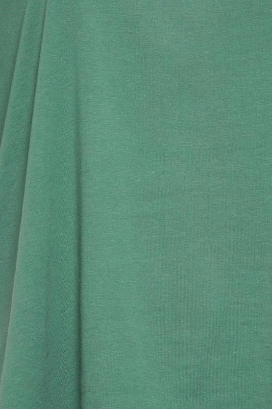 YOURS Plus Size Green Step Hem T-Shirt | Yours Clothing 5