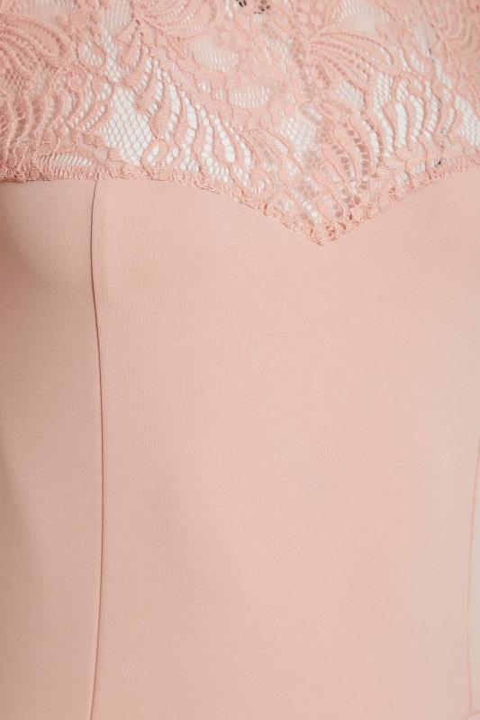 LTS Tall Pink Lace Midi Dress 5