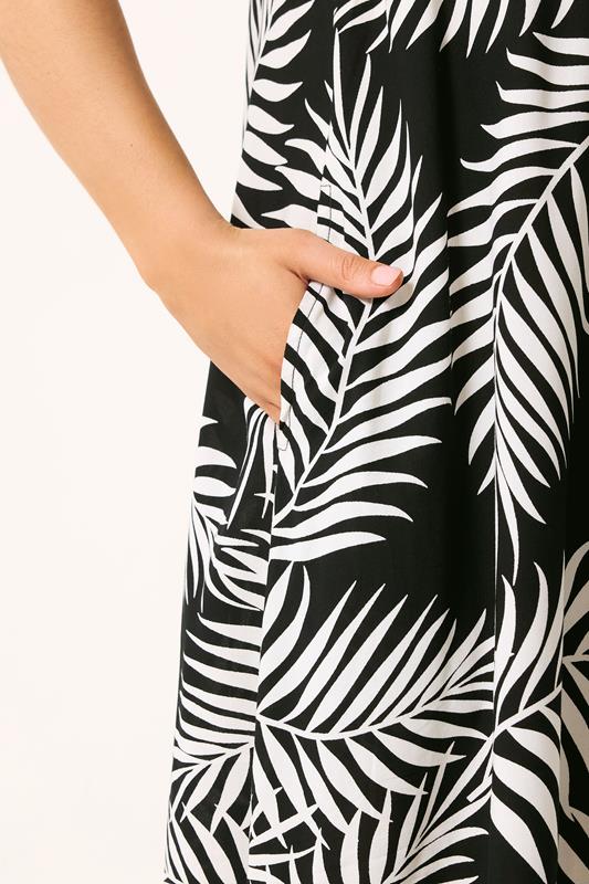 YOURS Curve Plus Size Leaf Swing Pocket Dress | Yours Clothing 4