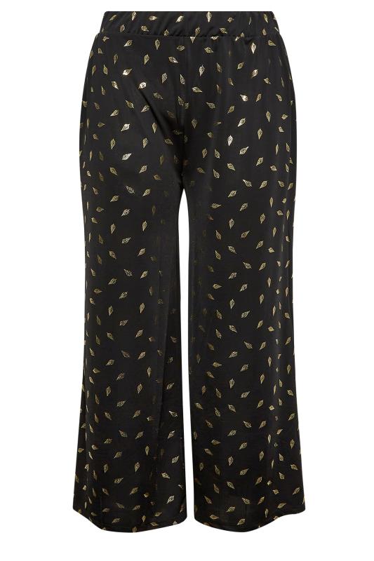 Printed Wide Leg Trousers