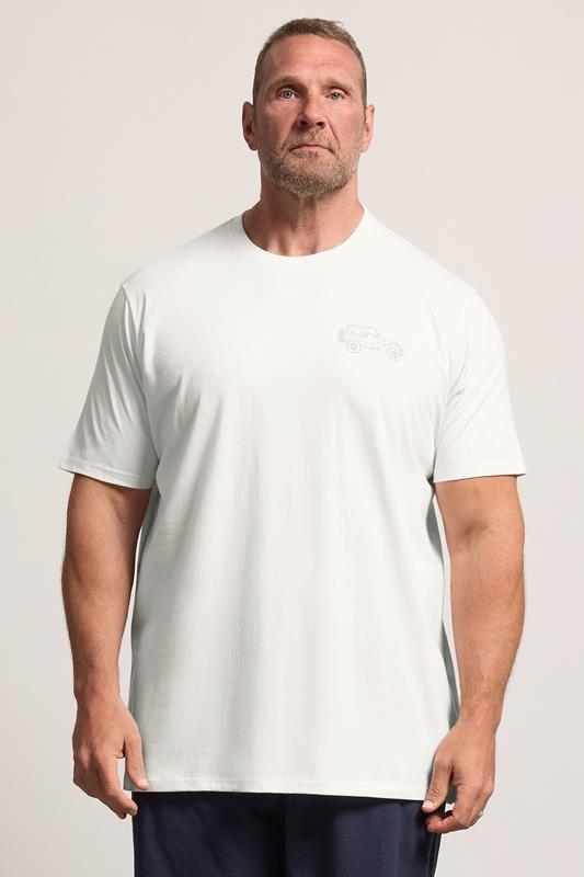  BadRhino T-shirt extra-long blanc « Forever Off-Roader »