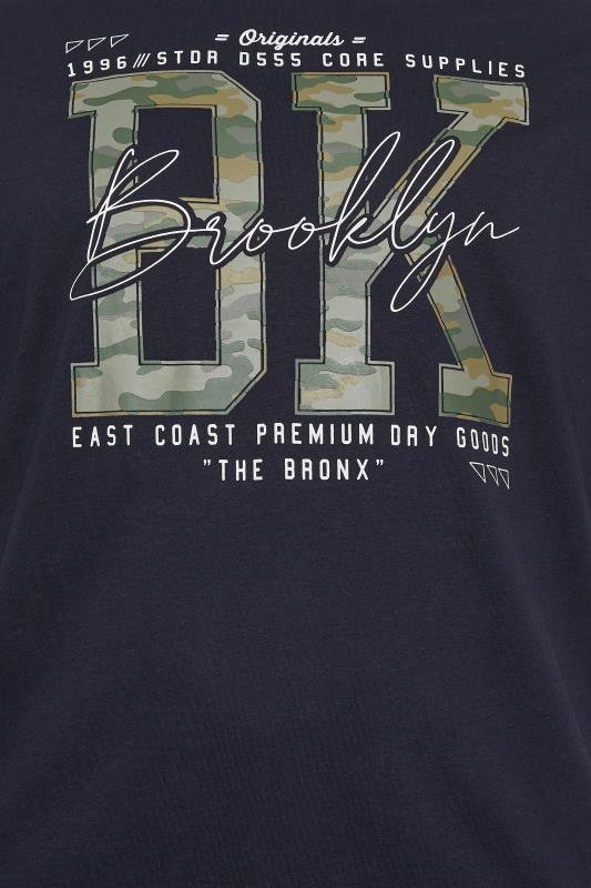 D555 Big & Tall Navy Blue Brooklyn Camo T-Shirt | BadRhino 2