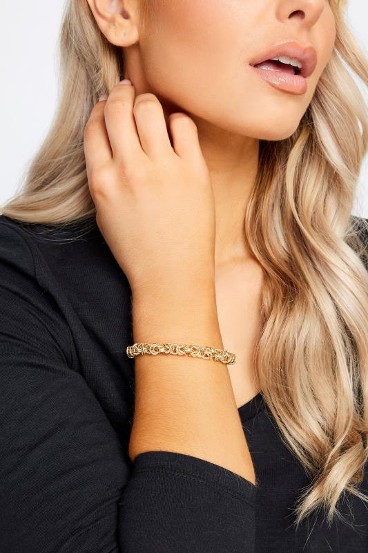 Gold Tone Chain Bracelet | Yours Clothing  1