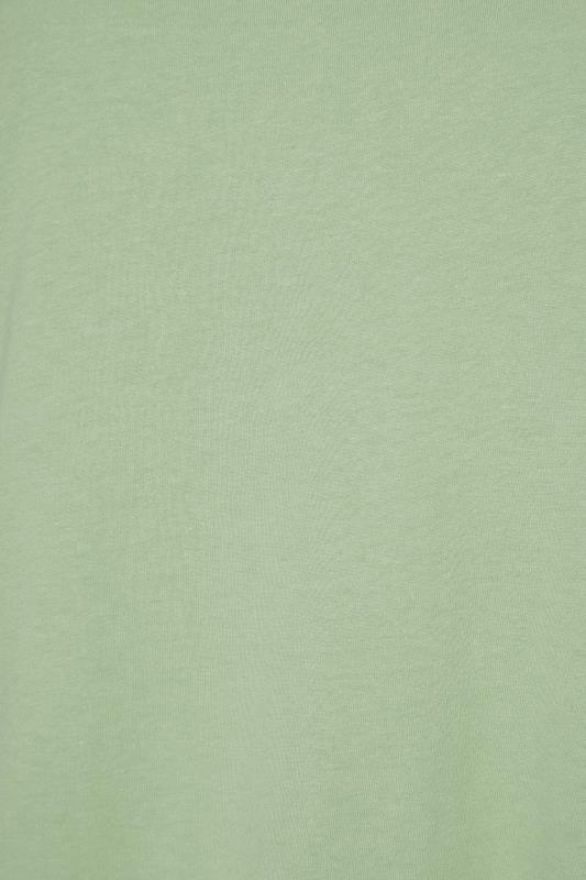 Plus Size Sage Green Long Sleeve T-Shirt | Yours Clothing 4