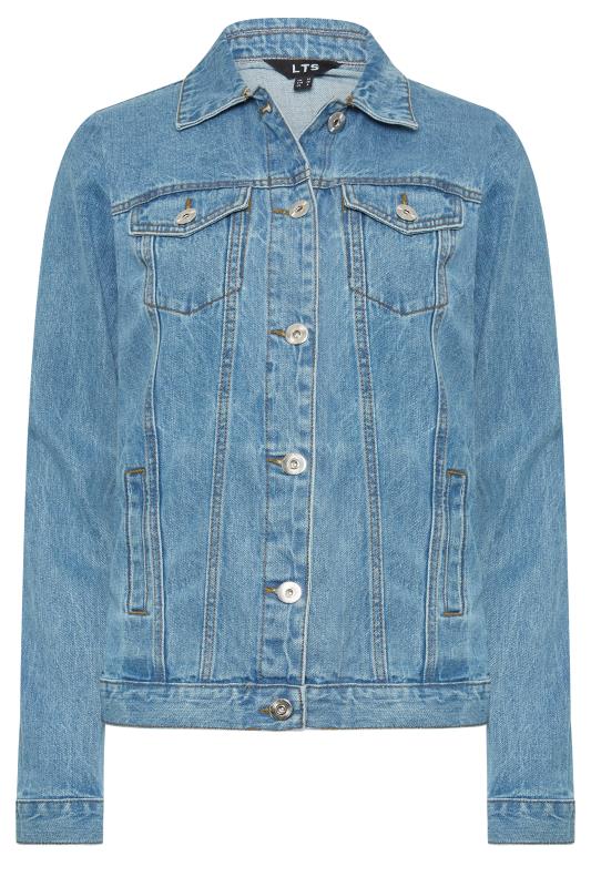 LTS Tall Women's Light Blue Washed Denim Jacket | Long Tall Sally 6
