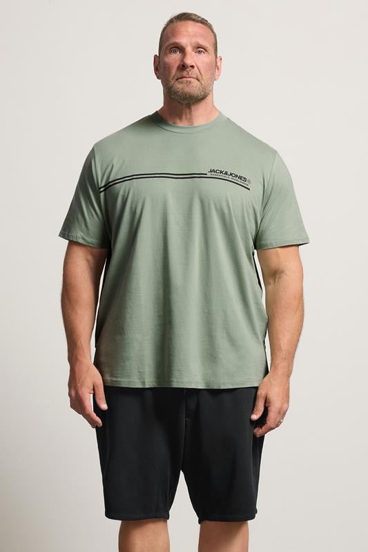  JACK & JONES Big & Tall - Ensemble t-shirt et short - Vert 