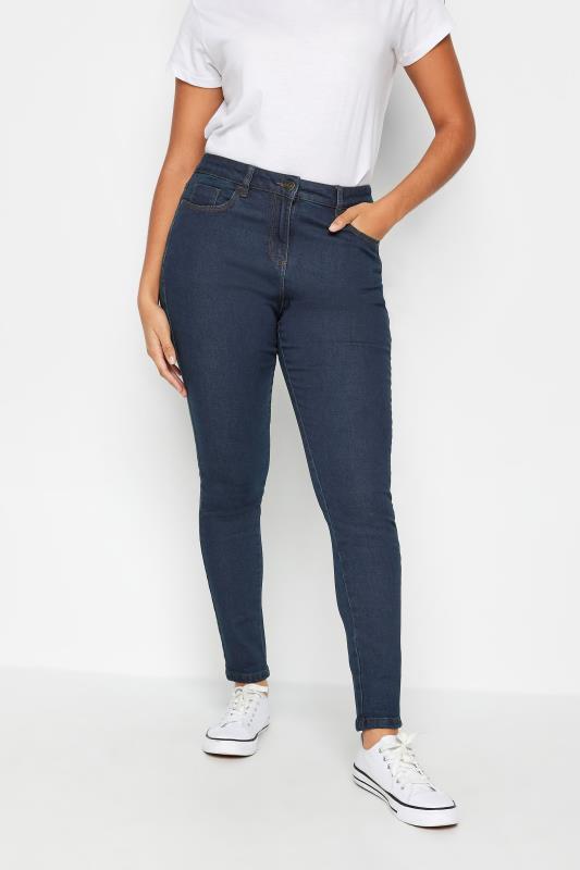  Tallas Grandes M&Co Indigo Blue Skinny Jeans