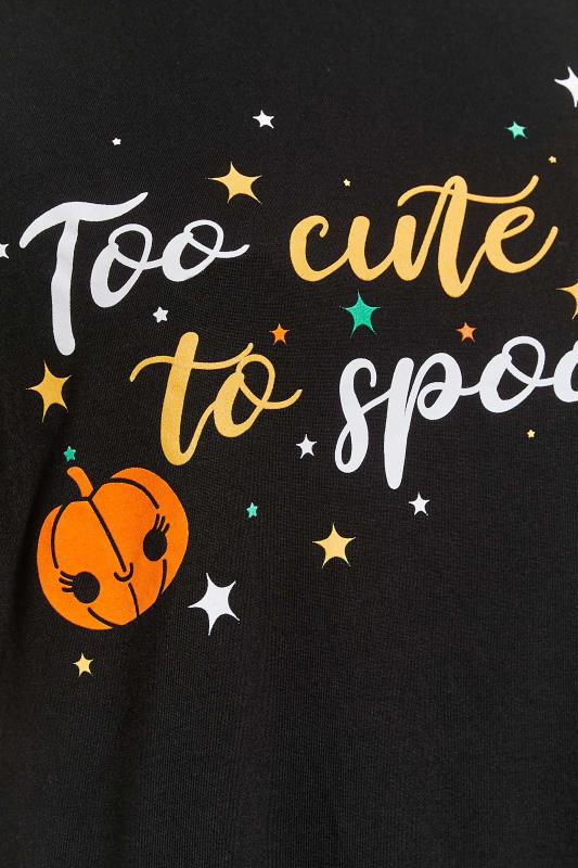 LIMITED COLLECTION Curve Black 'Cute To Spook' Halloween T-Shirt 4