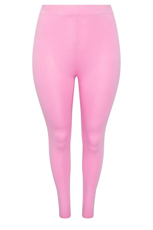 YOURS Plus Size Pink Leggings | Yours Clothing 5