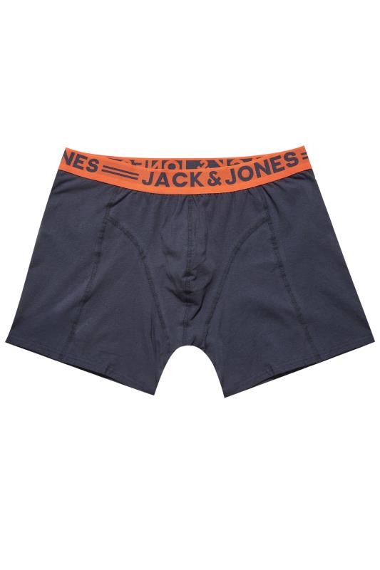 JACK & JONES 3 PACK Navy Blue Boxers | BadRhino 6