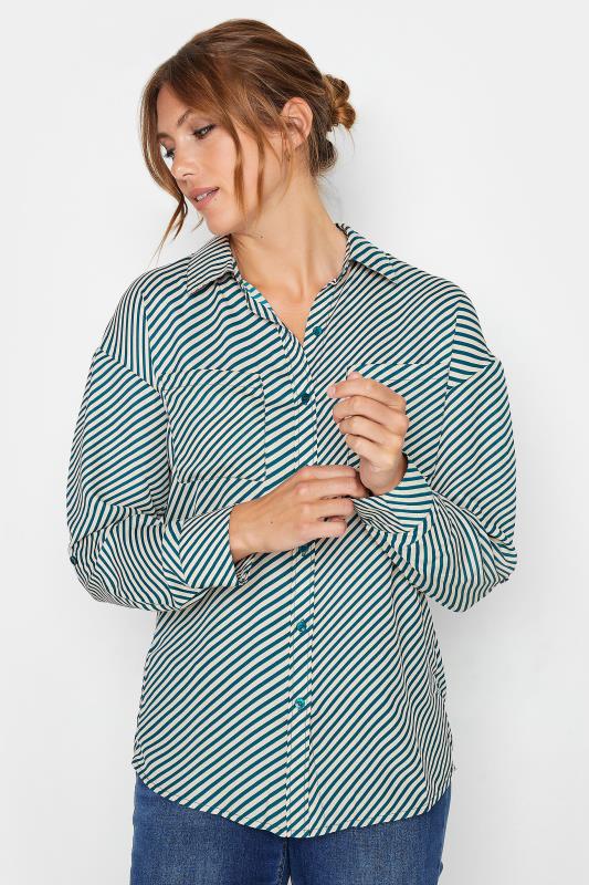 LTS Tall Teal Blue Stripe Shirt | Long Tall Sally  4