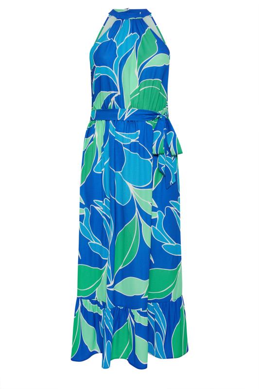 YOURS LONDON Plus Size Blue Abstract Print Maxi Dress | Yours Clothing 5