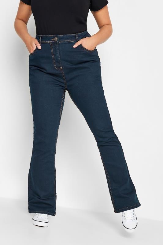 Plus Size  YOURS Curve Indigo Blue Bootcut Fit ISLA Stretch Jeans