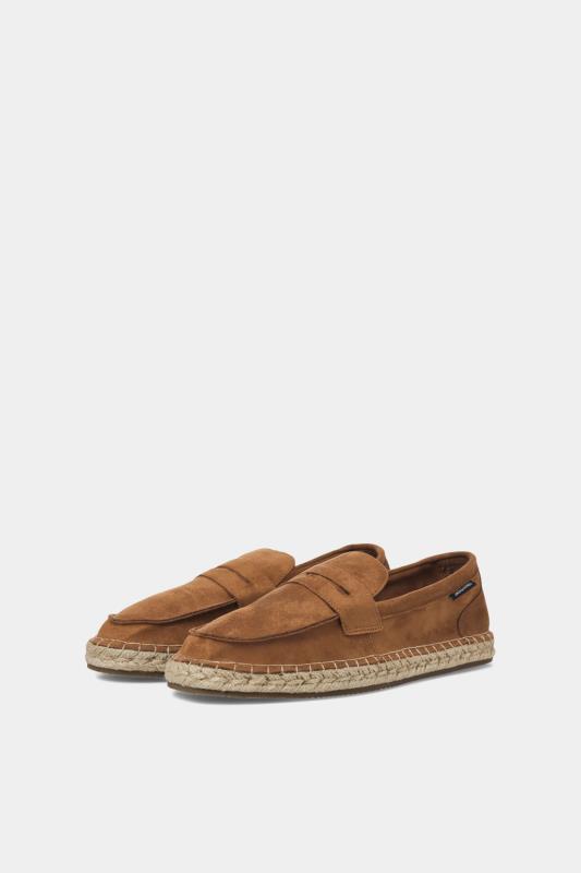  Tallas Grandes JACK & JONES Big & Tall Brown Espadrille Loafers